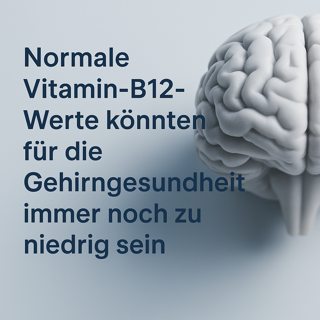Normale Vitamin-B12-Werte könnten für die Gehirngesundheit immer noch zu niedrig sein